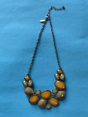 Amber-Tone Statement Necklace - Women Jewelry